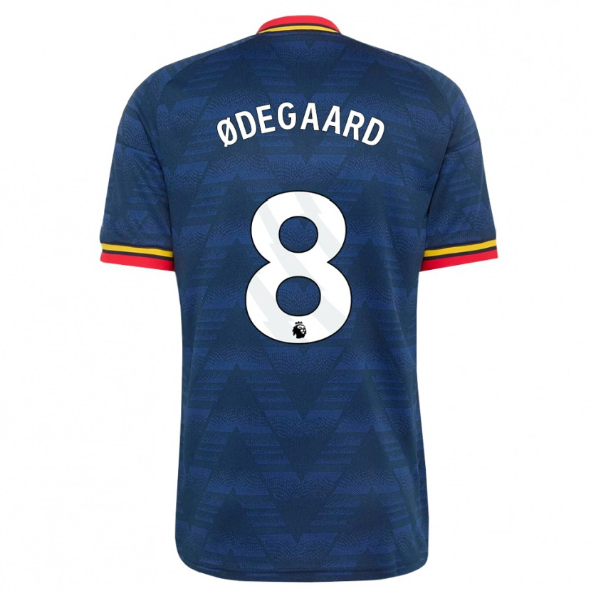 Danxen Homem Camisola Martin Ødegaard #8 Midnightblue Amarelo Vermelho Alternativa 2026/27 Camisa Brasil