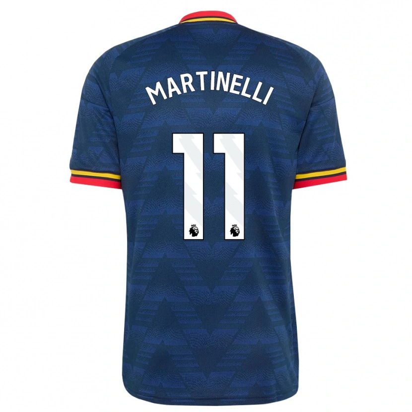 Danxen Homem Camisola Gabriel Martinelli #11 Midnightblue Amarelo Vermelho Alternativa 2026/27 Camisa Brasil