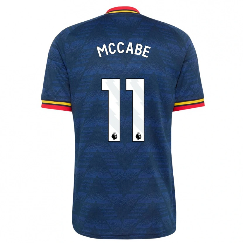 Danxen Homem Camisola Katie Mccabe #11 Midnightblue Amarelo Vermelho Alternativa 2026/27 Camisa Brasil