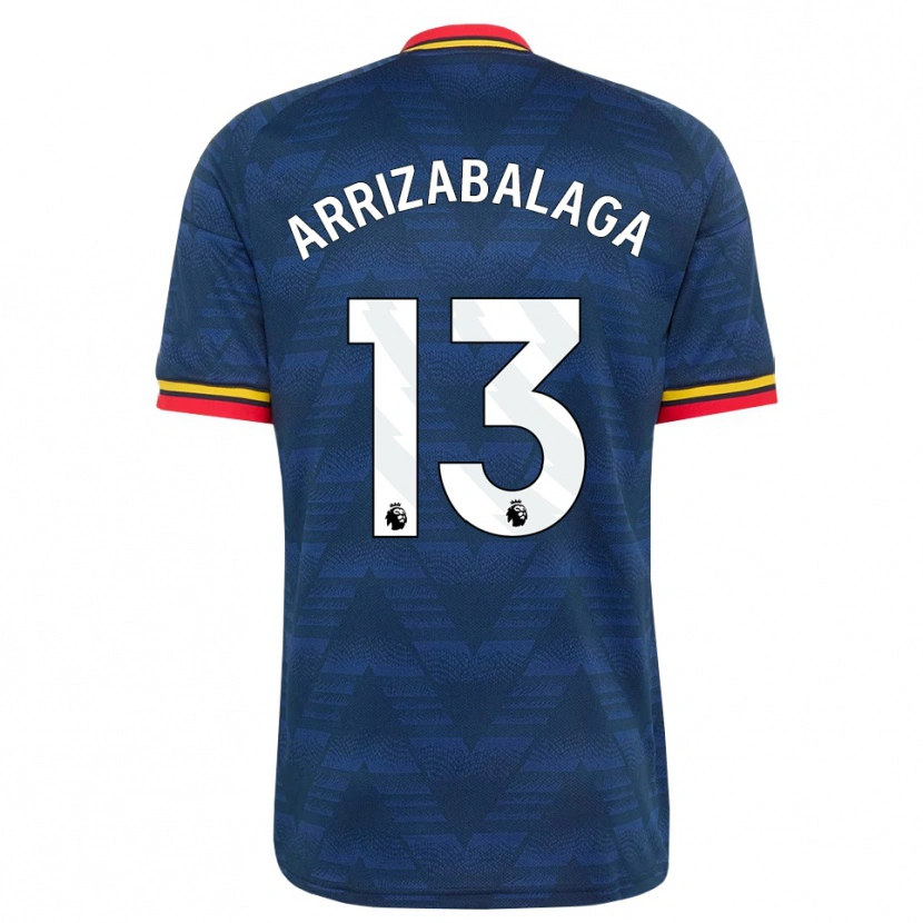 Danxen Homem Camisola Kepa Arrizabalaga #13 Midnightblue Amarelo Vermelho Alternativa 2026/27 Camisa Brasil