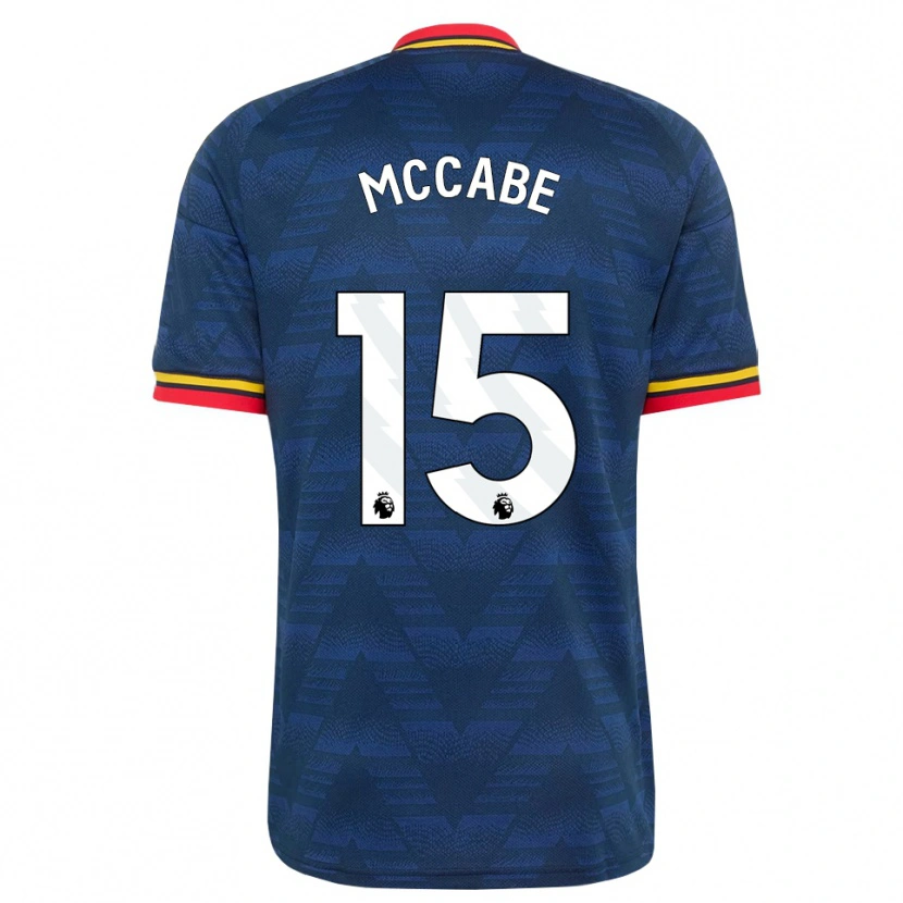 Danxen Homem Camisola Katie Mccabe #15 Midnightblue Amarelo Vermelho Alternativa 2026/27 Camisa Brasil