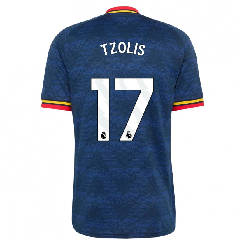Danxen Homem Camisola Christos Tzolis #17 Midnightblue Amarelo Vermelho Alternativa 2026/27 Camisa Brasil