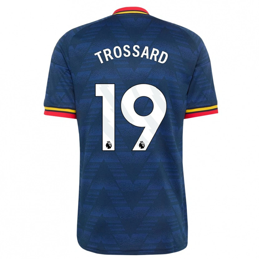Danxen Homem Camisola Leandro Trossard #19 Midnightblue Amarelo Vermelho Alternativa 2026/27 Camisa Brasil