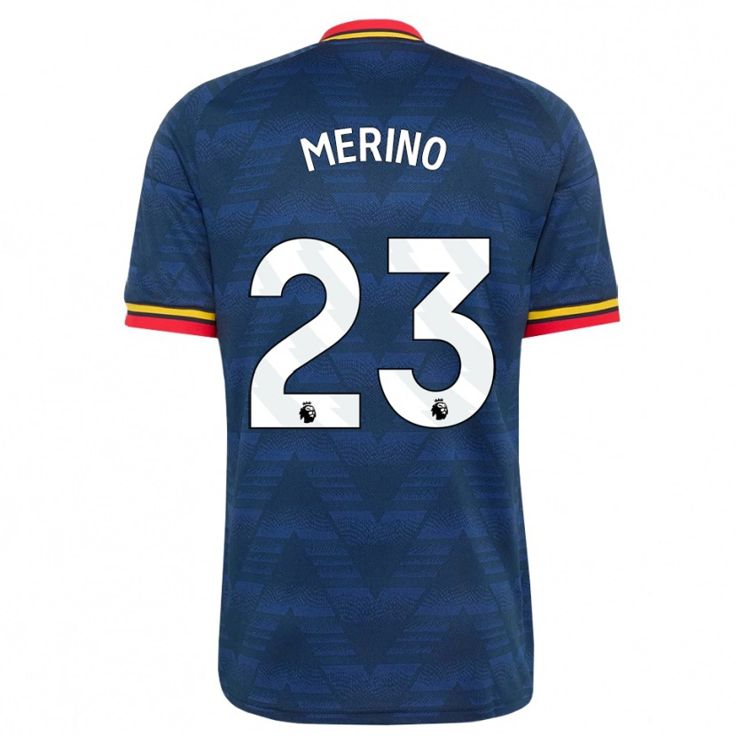 Danxen Homem Camisola Mikel Merino #23 Midnightblue Amarelo Vermelho Alternativa 2026/27 Camisa Brasil