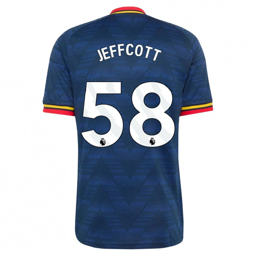 Danxen Homem Camisola Henry Jeffcott #58 Midnightblue Amarelo Vermelho Alternativa 2026/27 Camisa Brasil