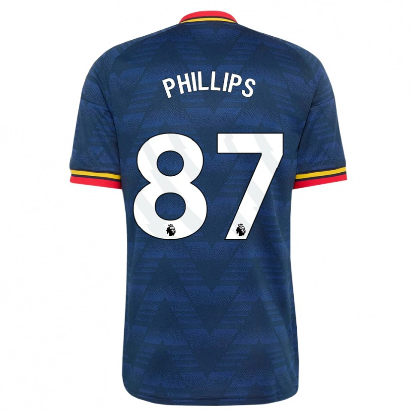 Danxen Homem Camisola Bowen Phillips #87 Midnightblue Amarelo Vermelho Alternativa 2026/27 Camisa Brasil