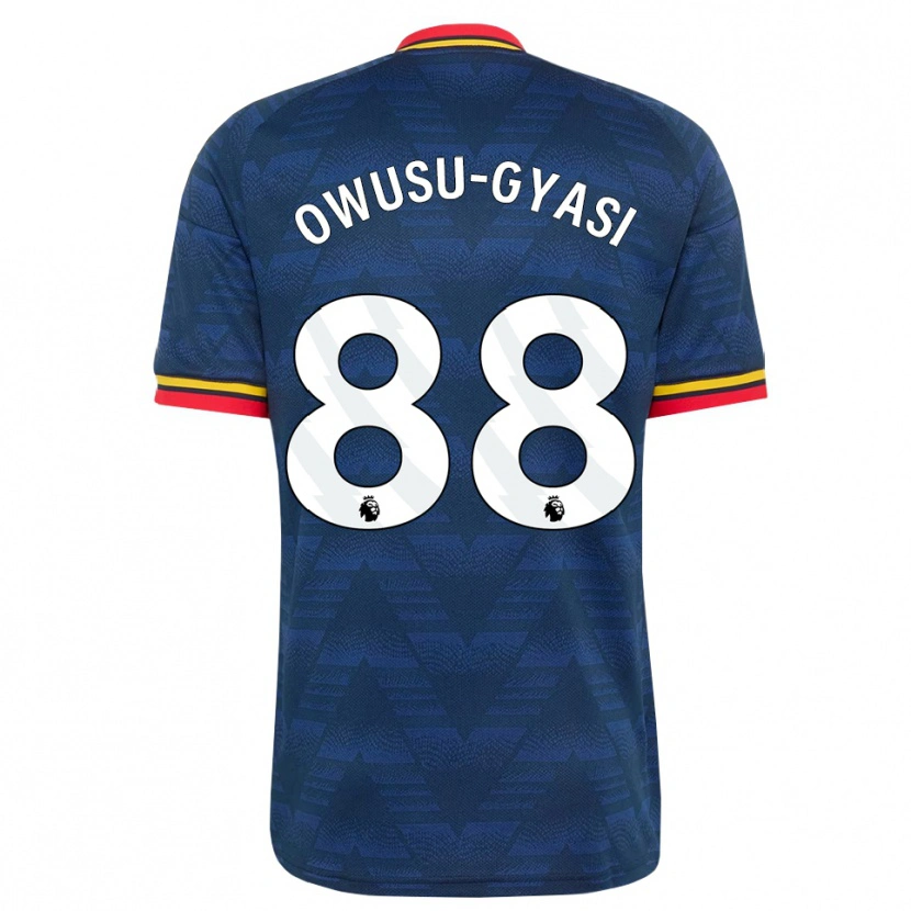 Danxen Homem Camisola Abraham Owusu-Gyasi #88 Midnightblue Amarelo Vermelho Alternativa 2026/27 Camisa Brasil