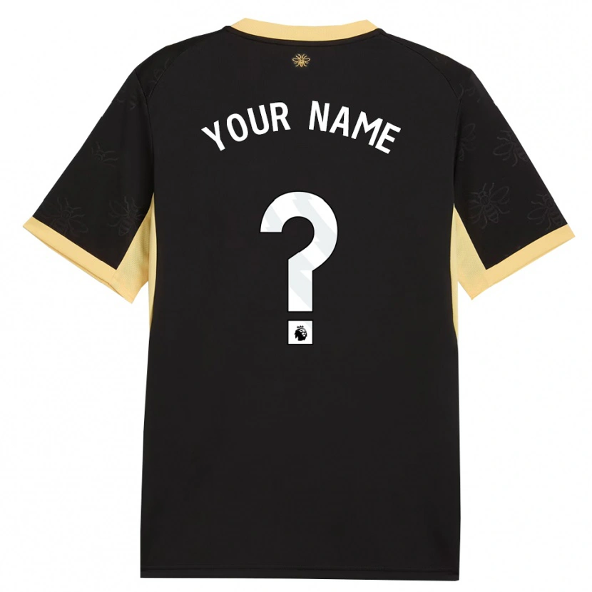Danxen Homem Camisola Seu Nome #0 Preto Amarelo Alternativa 2026/27 Camisa Brasil