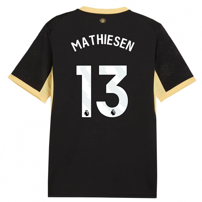 Danxen Homem Camisola Toran Mathiesen #13 Preto Amarelo Alternativa 2026/27 Camisa Brasil
