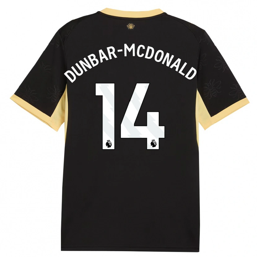 Danxen Homem Camisola Christian Dunbar-Mcdonald #14 Preto Amarelo Alternativa 2026/27 Camisa Brasil