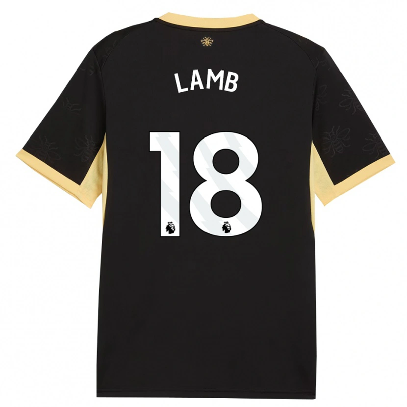 Danxen Homem Camisola Teddie Lamb #18 Preto Amarelo Alternativa 2026/27 Camisa Brasil
