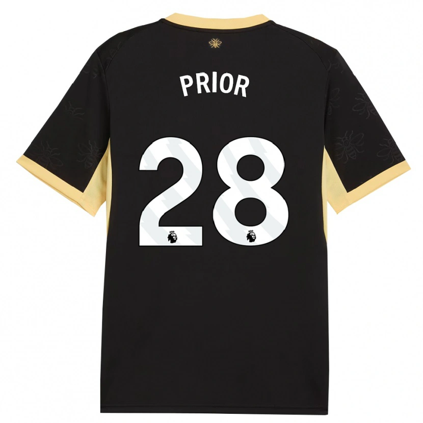 Danxen Homem Camisola Gracie Prior #28 Preto Amarelo Alternativa 2026/27 Camisa Brasil