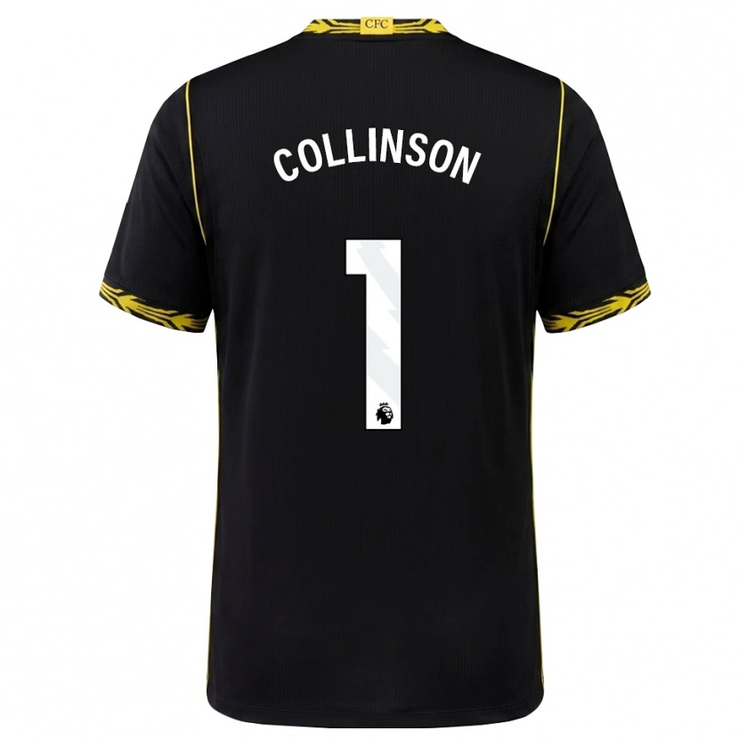 Danxen Homem Camisola Isaac Collinson #1 Preto Amarelo Alternativa 2026/27 Camisa Brasil