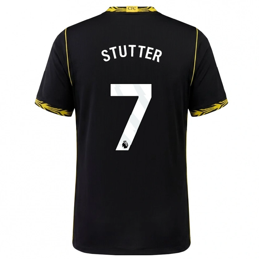 Danxen Homem Camisola Ronnie Stutter #7 Preto Amarelo Alternativa 2026/27 Camisa Brasil