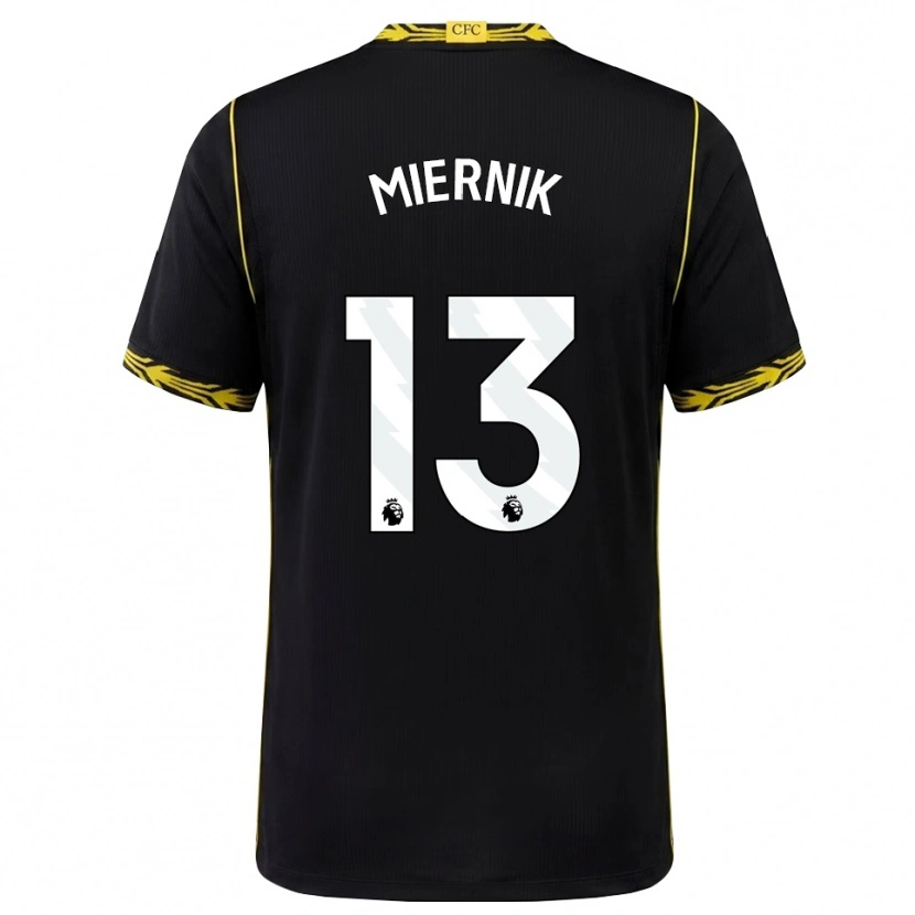 Danxen Homem Camisola Antoni Miernik #13 Preto Amarelo Alternativa 2026/27 Camisa Brasil