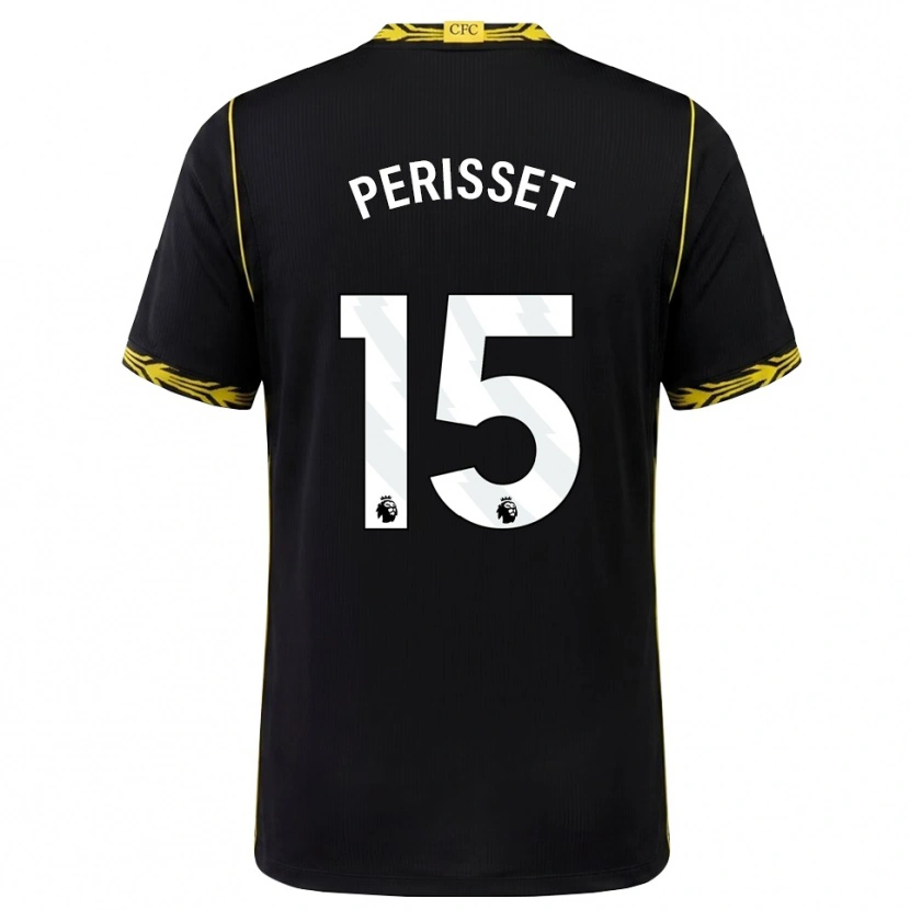 Danxen Homem Camisola Eve Perisset #15 Preto Amarelo Alternativa 2026/27 Camisa Brasil