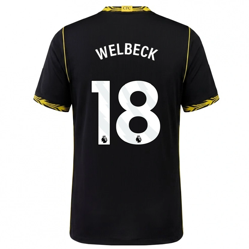 Danxen Homem Camisola Danny Welbeck #18 Preto Amarelo Alternativa 2026/27 Camisa Brasil