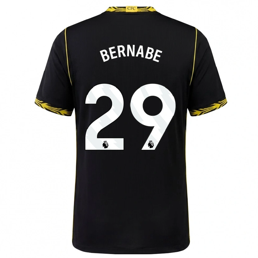 Danxen Homem Camisola Alejandra Bernabé #29 Preto Amarelo Alternativa 2026/27 Camisa Brasil