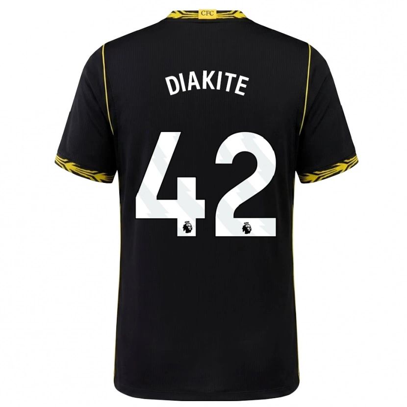 Danxen Homem Camisola Calvin Diakite #42 Preto Amarelo Alternativa 2026/27 Camisa Brasil