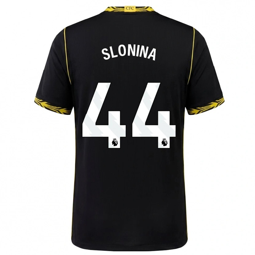 Danxen Homem Camisola Gabriel Slonina #44 Preto Amarelo Alternativa 2026/27 Camisa Brasil