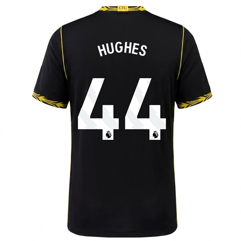 Danxen Homem Camisola Brodi Hughes #44 Preto Amarelo Alternativa 2026/27 Camisa Brasil