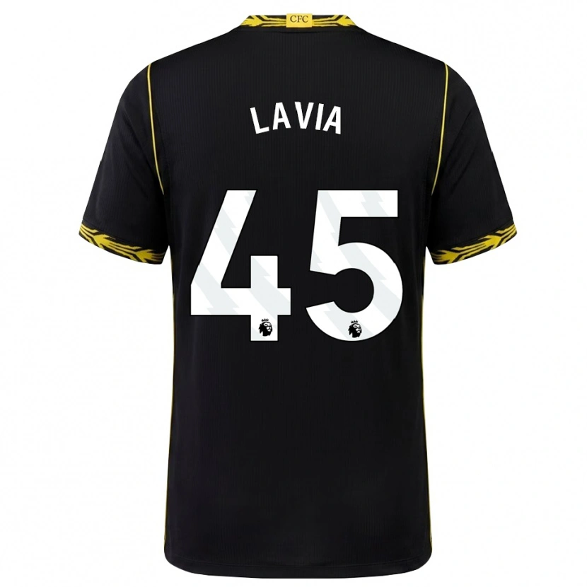 Danxen Homem Camisola Roméo Lavia #45 Preto Amarelo Alternativa 2026/27 Camisa Brasil