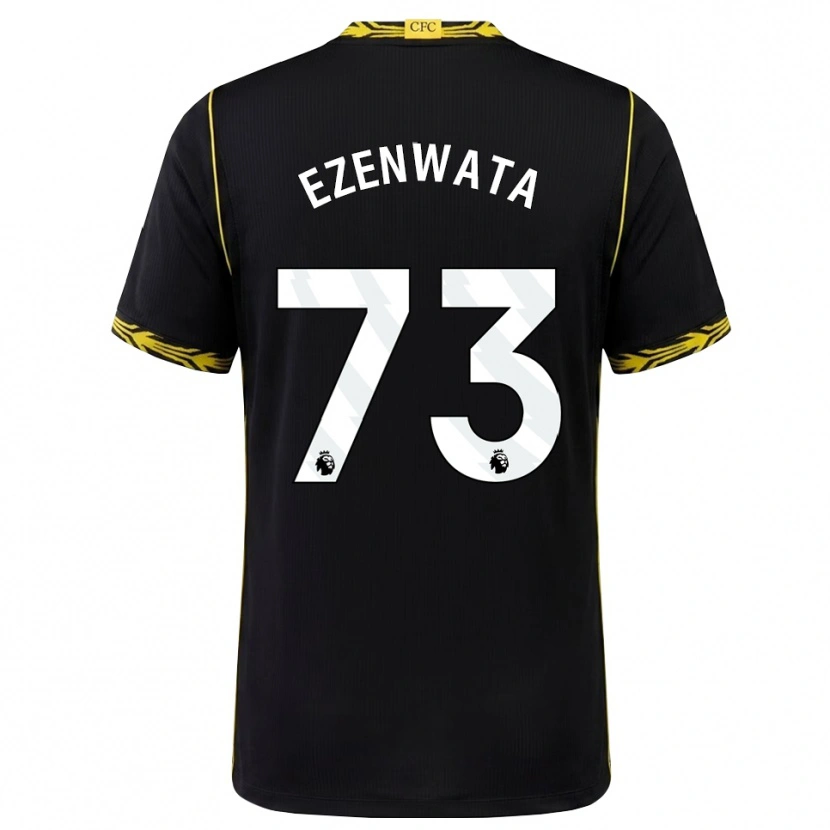 Danxen Homem Camisola Chizaram Ezenwata #73 Preto Amarelo Alternativa 2026/27 Camisa Brasil