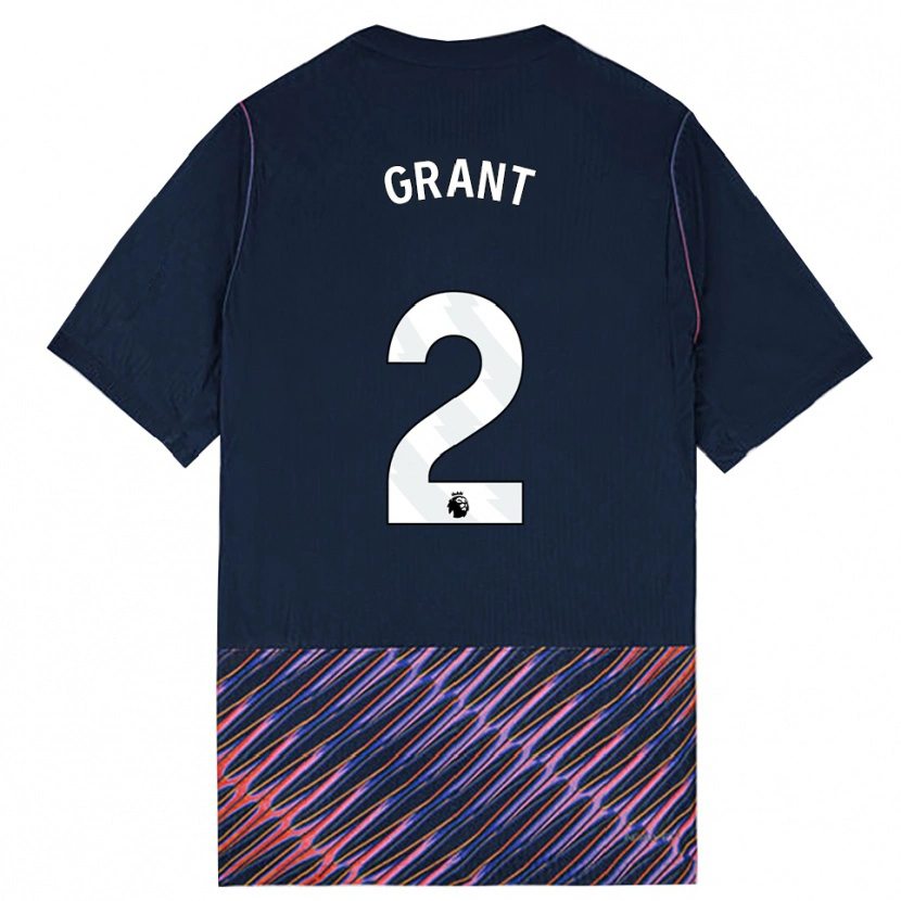 Danxen Homem Camisola Charlotte Grant #2 Azul Real Branco Alternativa 2026/27 Camisa Brasil