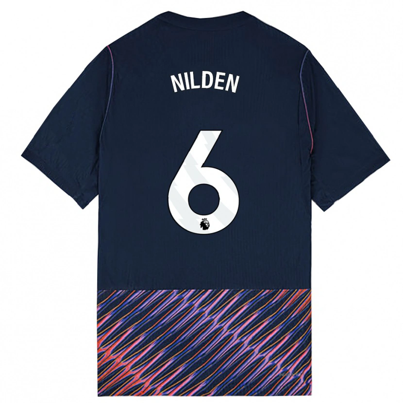 Danxen Homem Camisola Amanda Nildén #6 Azul Real Branco Alternativa 2026/27 Camisa Brasil
