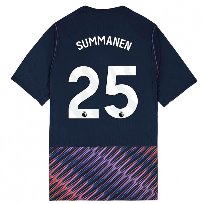 Danxen Homem Camisola Eveliina Summanen #25 Azul Real Branco Alternativa 2026/27 Camisa Brasil
