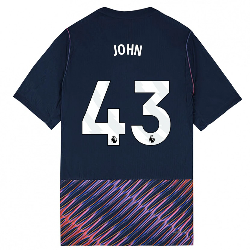 Danxen Homem Camisola Nile John #43 Azul Real Branco Alternativa 2026/27 Camisa Brasil