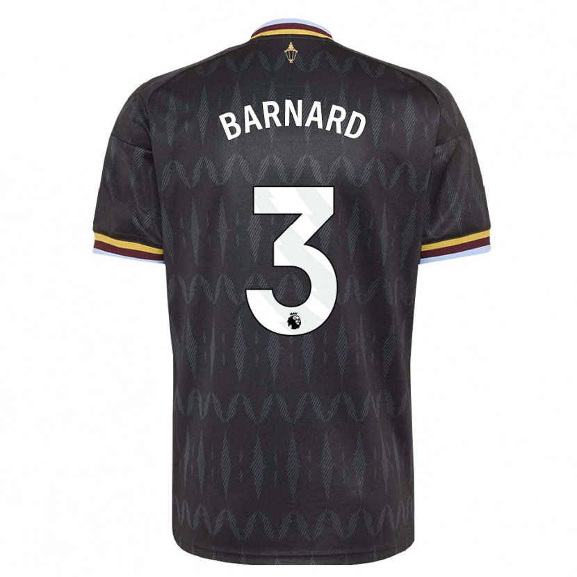 Danxen Homem Camisola Finlay Barnard #3 Cornflowerblue Preto Amarelo Alternativa 2026/27 Camisa Brasil