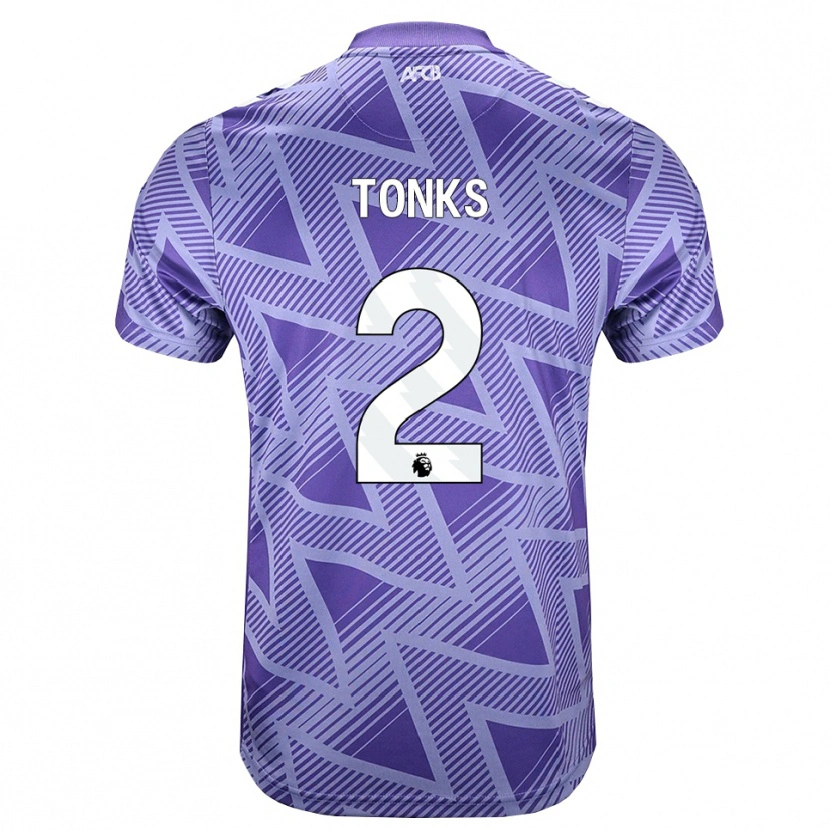 Danxen Homem Camisola Finn Tonks #2 Palevioletred Branco Alternativa 2026/27 Camisa Brasil