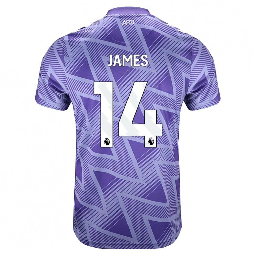 Danxen Homem Camisola Katie James #14 Palevioletred Branco Alternativa 2026/27 Camisa Brasil