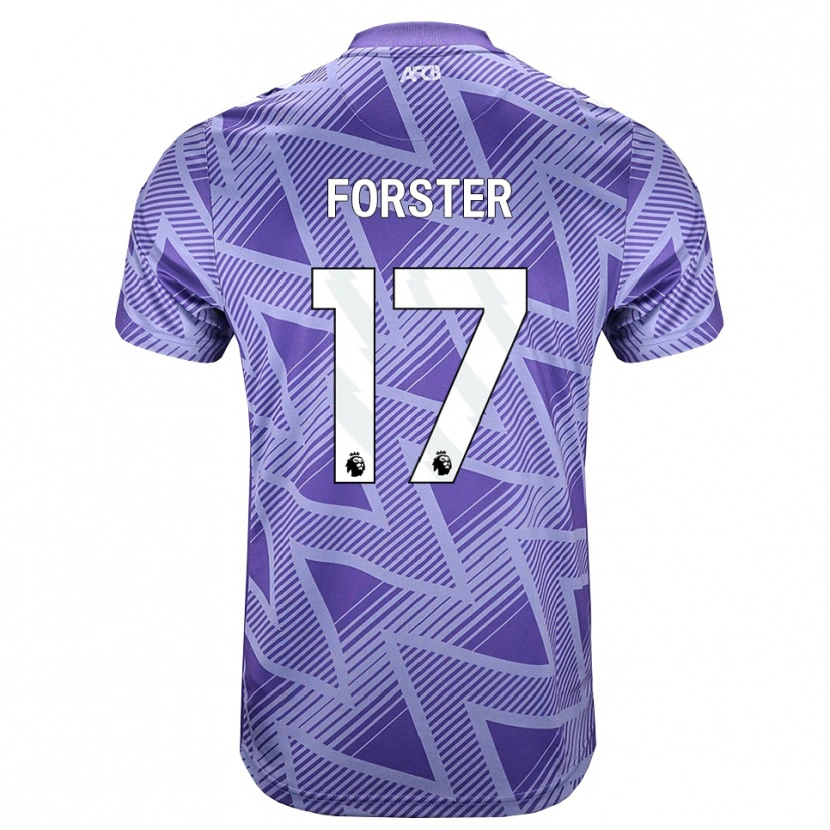 Danxen Homem Camisola Fraser Forster #17 Palevioletred Branco Alternativa 2026/27 Camisa Brasil