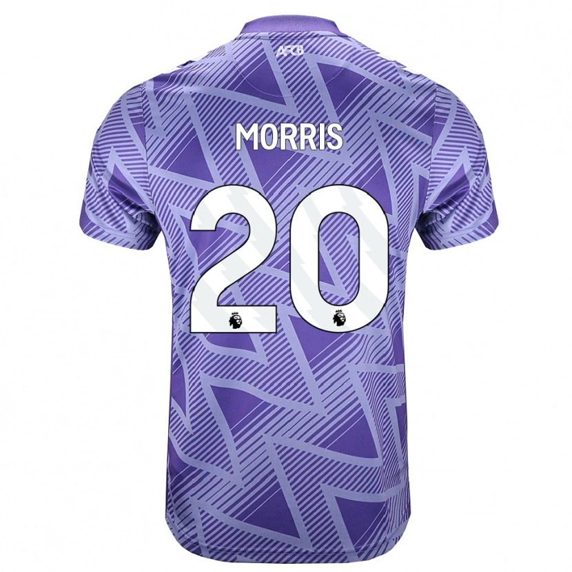 Danxen Homem Camisola Caitlin Morris #20 Palevioletred Branco Alternativa 2026/27 Camisa Brasil