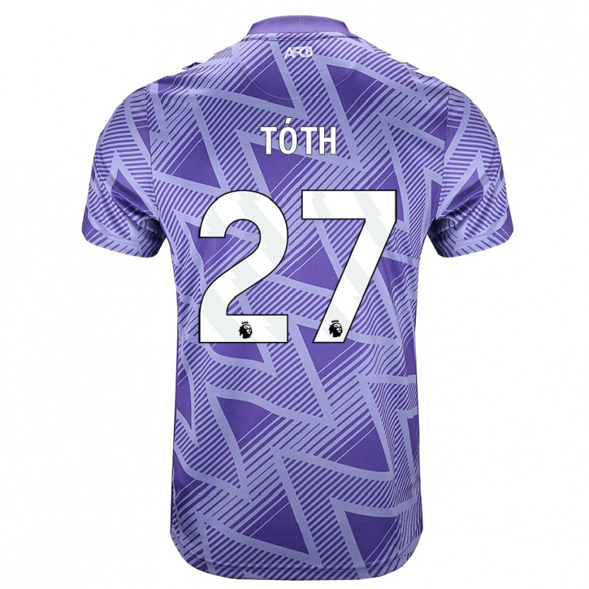 Danxen Homem Camisola Alex Tóth #27 Palevioletred Branco Alternativa 2026/27 Camisa Brasil