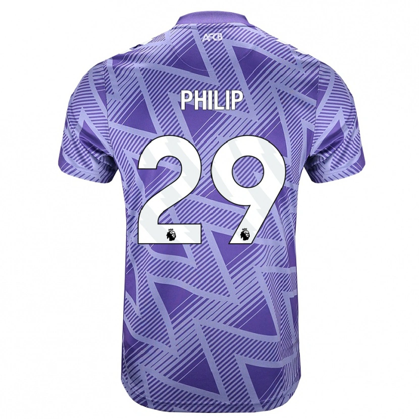 Danxen Homem Camisola Philip Billing #29 Palevioletred Branco Alternativa 2026/27 Camisa Brasil