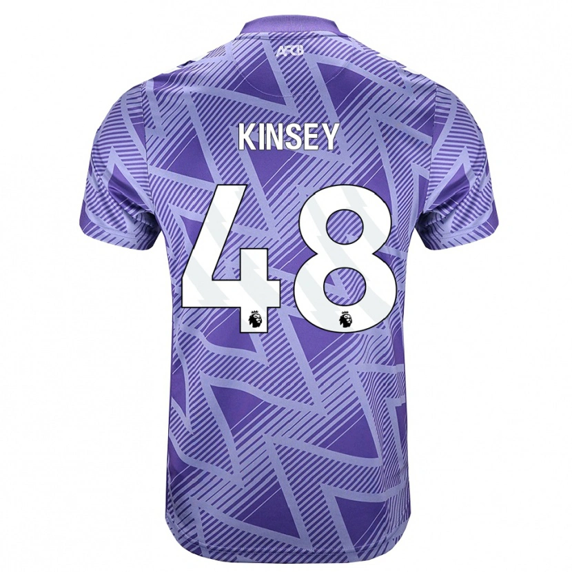 Danxen Homem Camisola Max Kinsey #48 Palevioletred Branco Alternativa 2026/27 Camisa Brasil