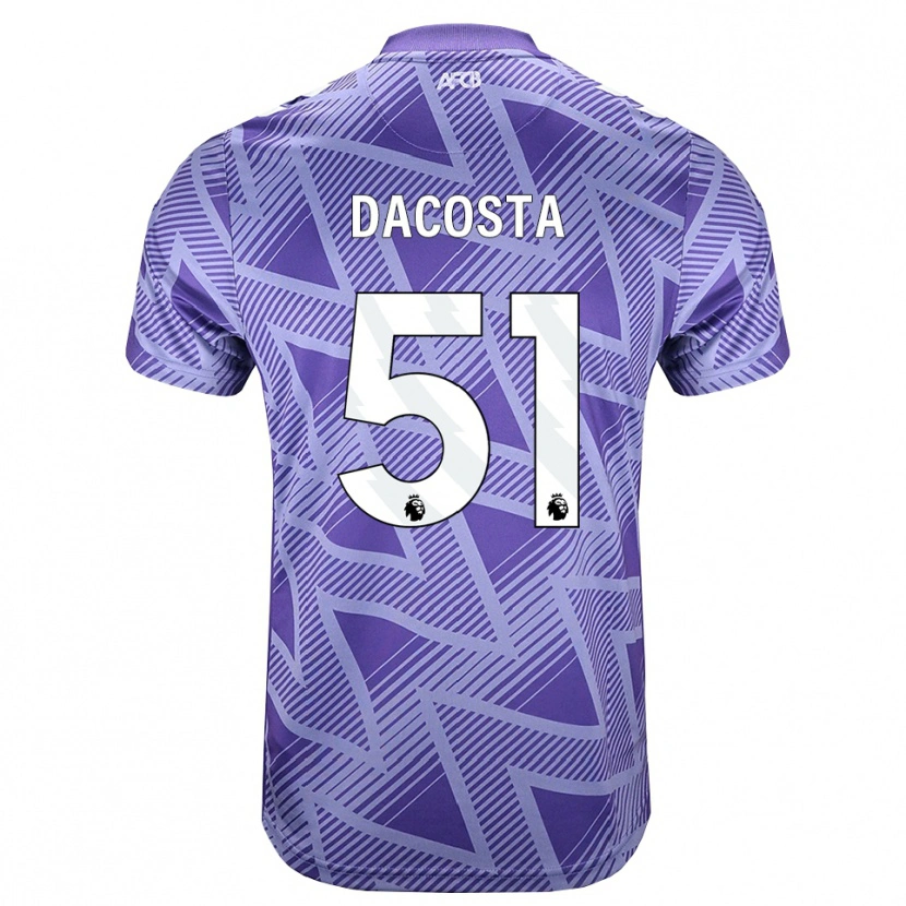 Danxen Homem Camisola Malcom Dacosta González #51 Palevioletred Branco Alternativa 2026/27 Camisa Brasil