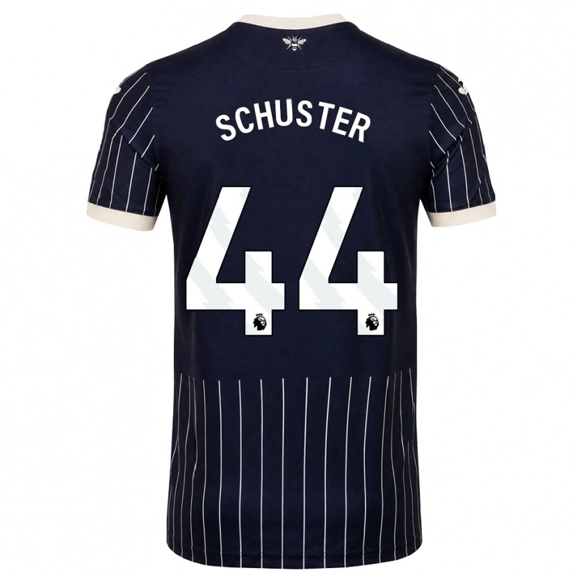Danxen Homem Camisola Jannik Schuster #44 Preto Branco Alternativa 2026/27 Camisa Brasil