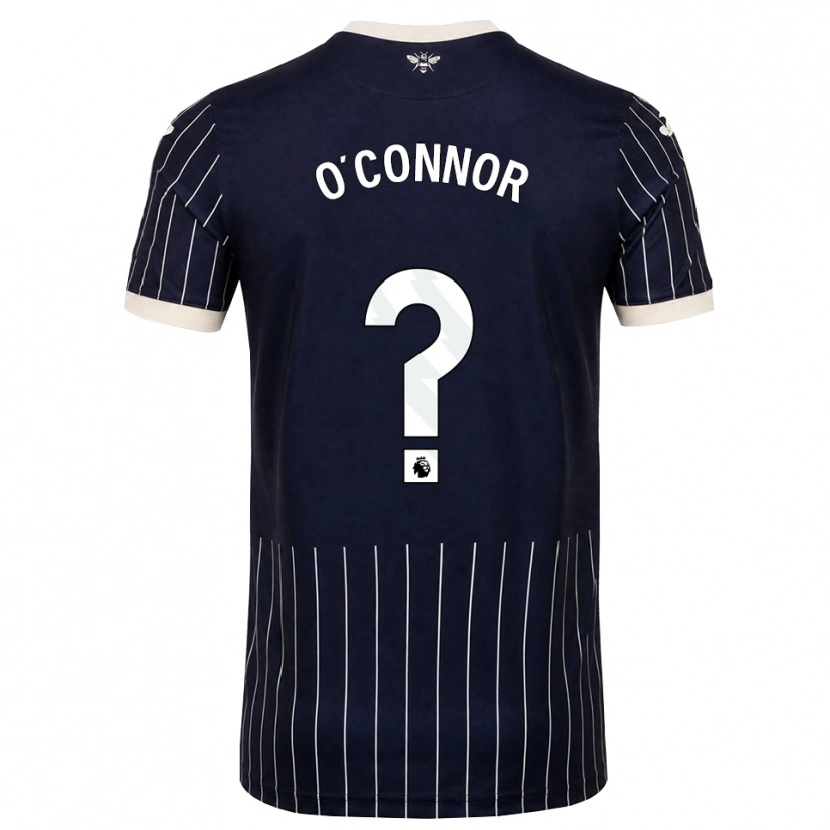 Danxen Homem Camisola Donal O'connor #0 Preto Branco Alternativa 2026/27 Camisa Brasil