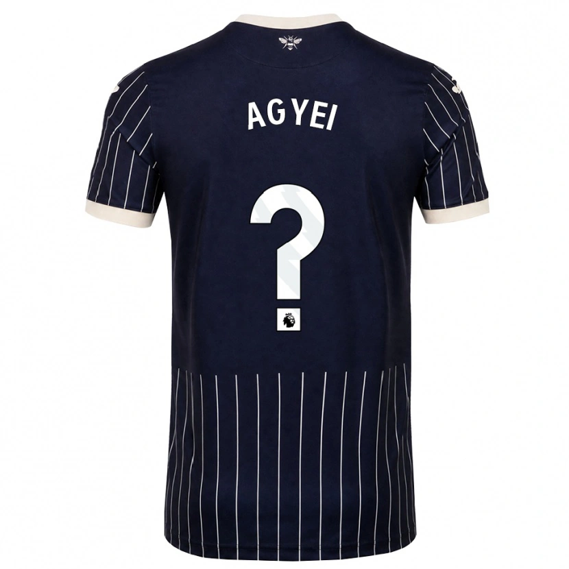 Danxen Homem Camisola Kai Agyei #0 Preto Branco Alternativa 2026/27 Camisa Brasil