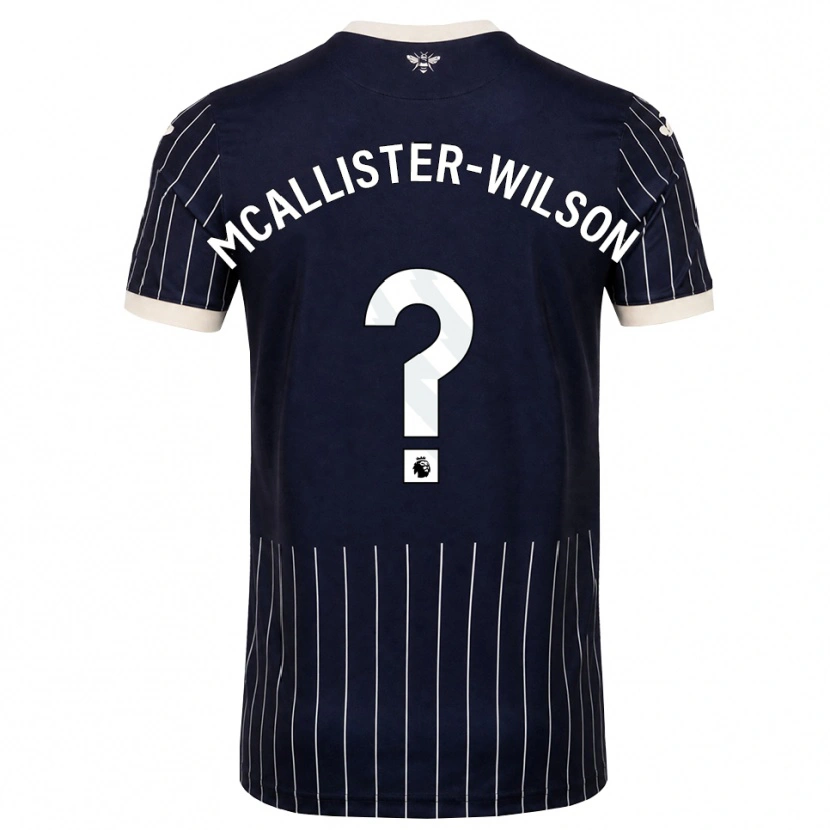 Danxen Homem Camisola Zack Mcallister-Wilson #0 Preto Branco Alternativa 2026/27 Camisa Brasil