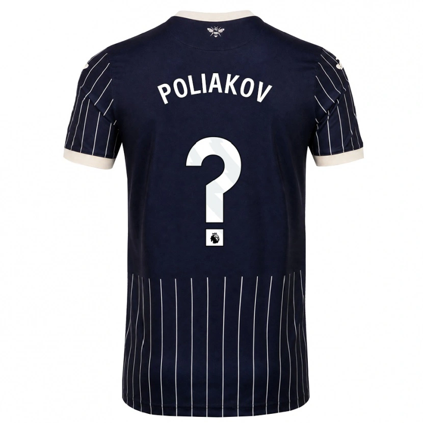 Danxen Homem Camisola Adam Poliakov #0 Preto Branco Alternativa 2026/27 Camisa Brasil