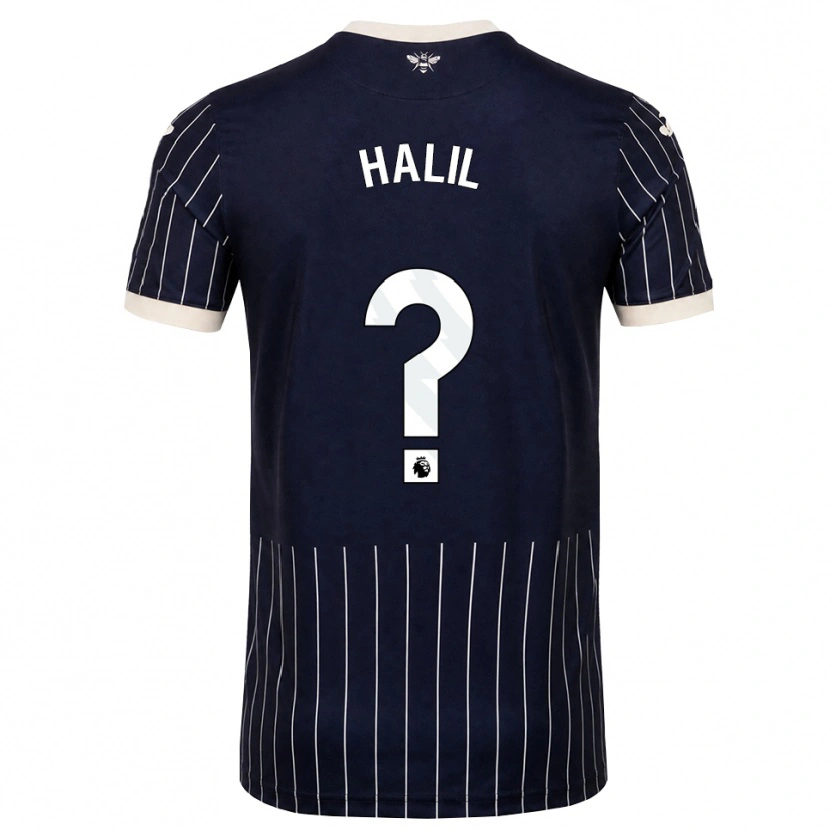 Danxen Homem Camisola Kaya Halil #0 Preto Branco Alternativa 2026/27 Camisa Brasil