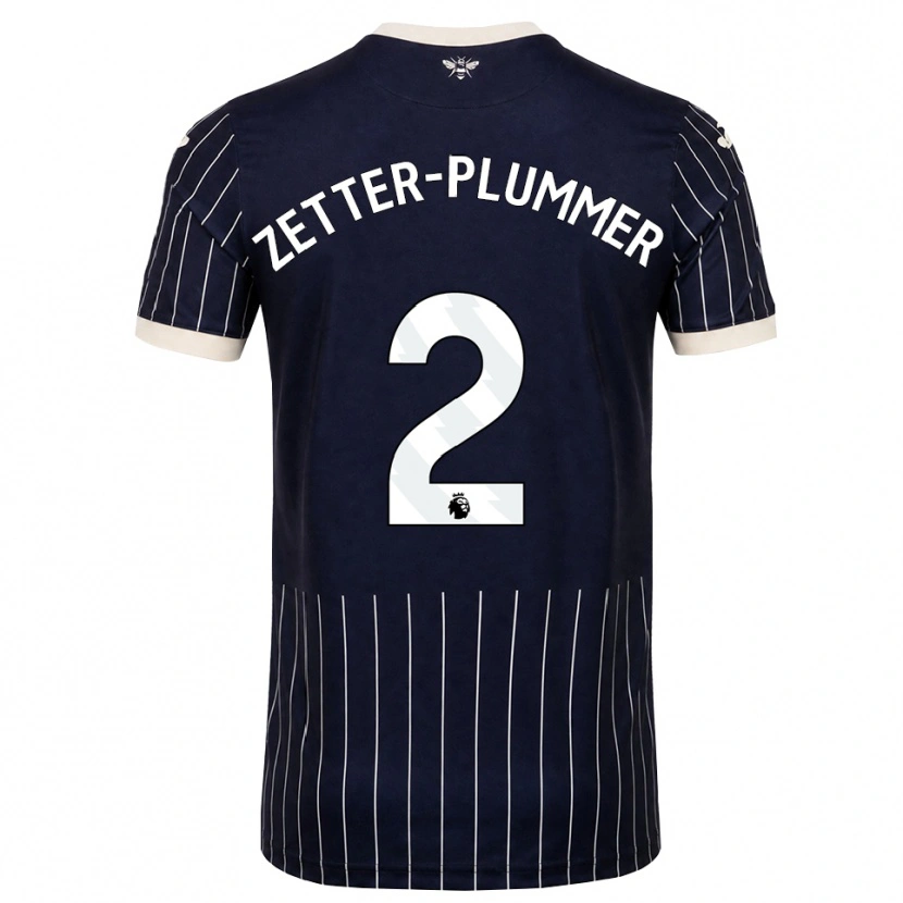 Danxen Homem Camisola Josh Zetter-Plummer #2 Preto Branco Alternativa 2026/27 Camisa Brasil