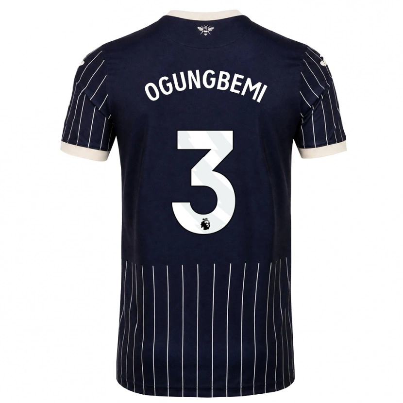 Danxen Homem Camisola Nathaniel Ogungbemi #3 Preto Branco Alternativa 2026/27 Camisa Brasil