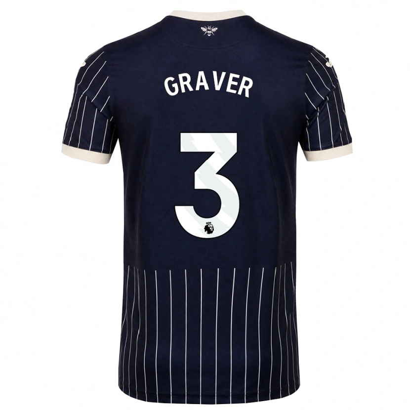 Danxen Homem Camisola Regan Graver #3 Preto Branco Alternativa 2026/27 Camisa Brasil