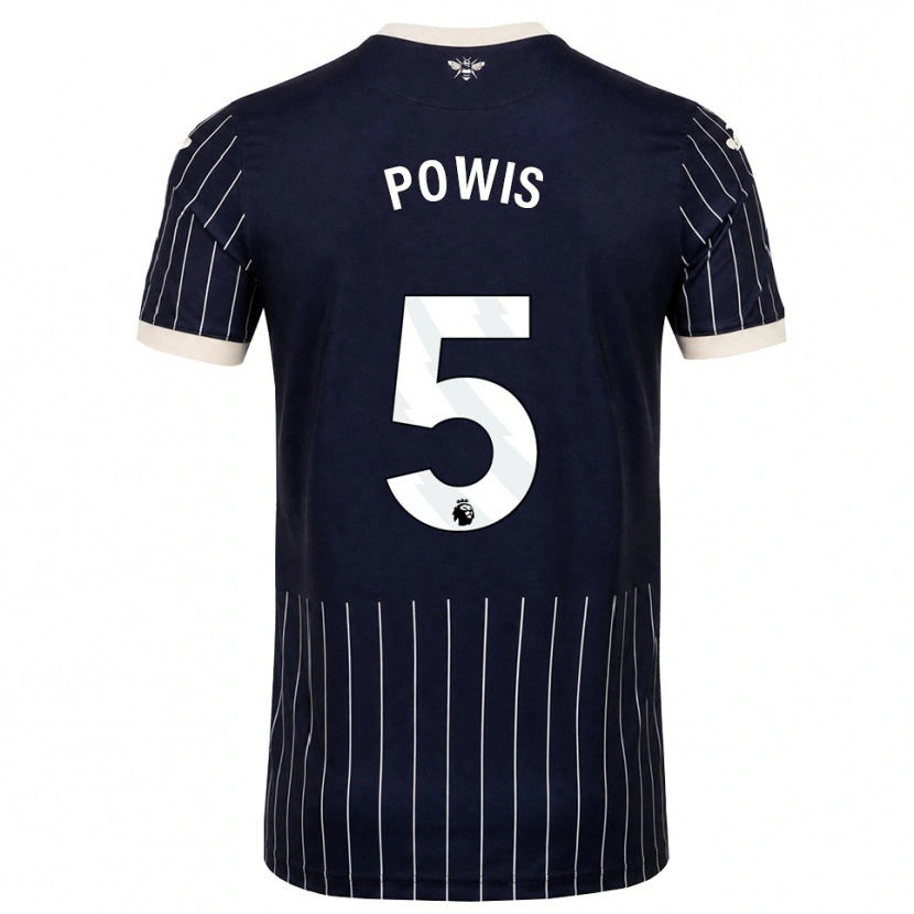 Danxen Homem Camisola Isaiah Powis #5 Preto Branco Alternativa 2026/27 Camisa Brasil